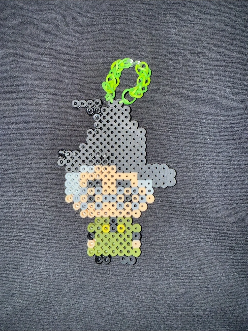 Professor Mcgonagall- Green, White, Grey, & Black Keychain